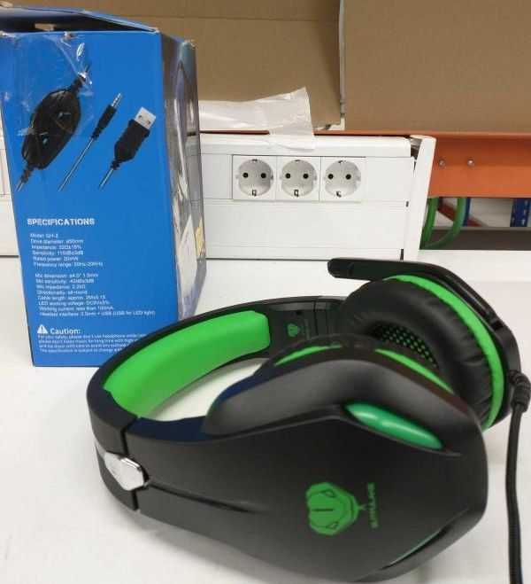 HEADPHONES Headset Butfulake Green