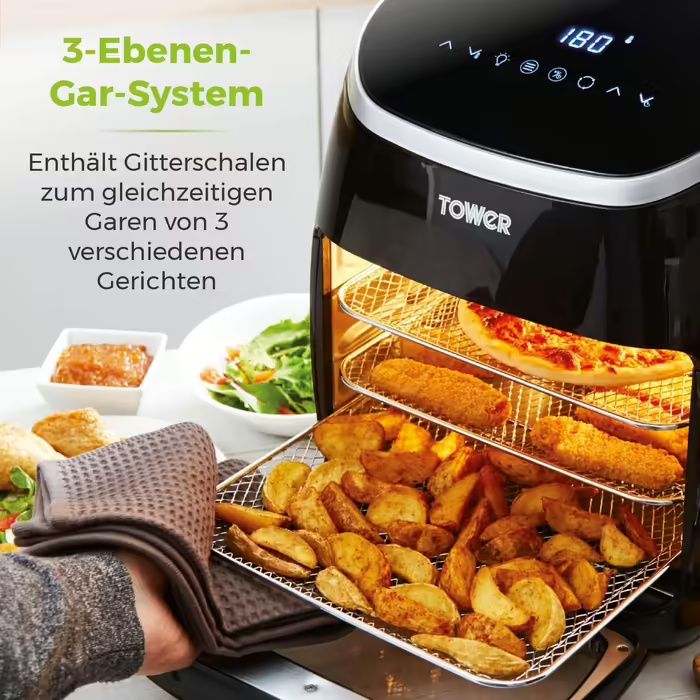 Нові за ціною бу Tower T17076 Xpress Pro Combo 10-в-1 цифрова аерофрит
