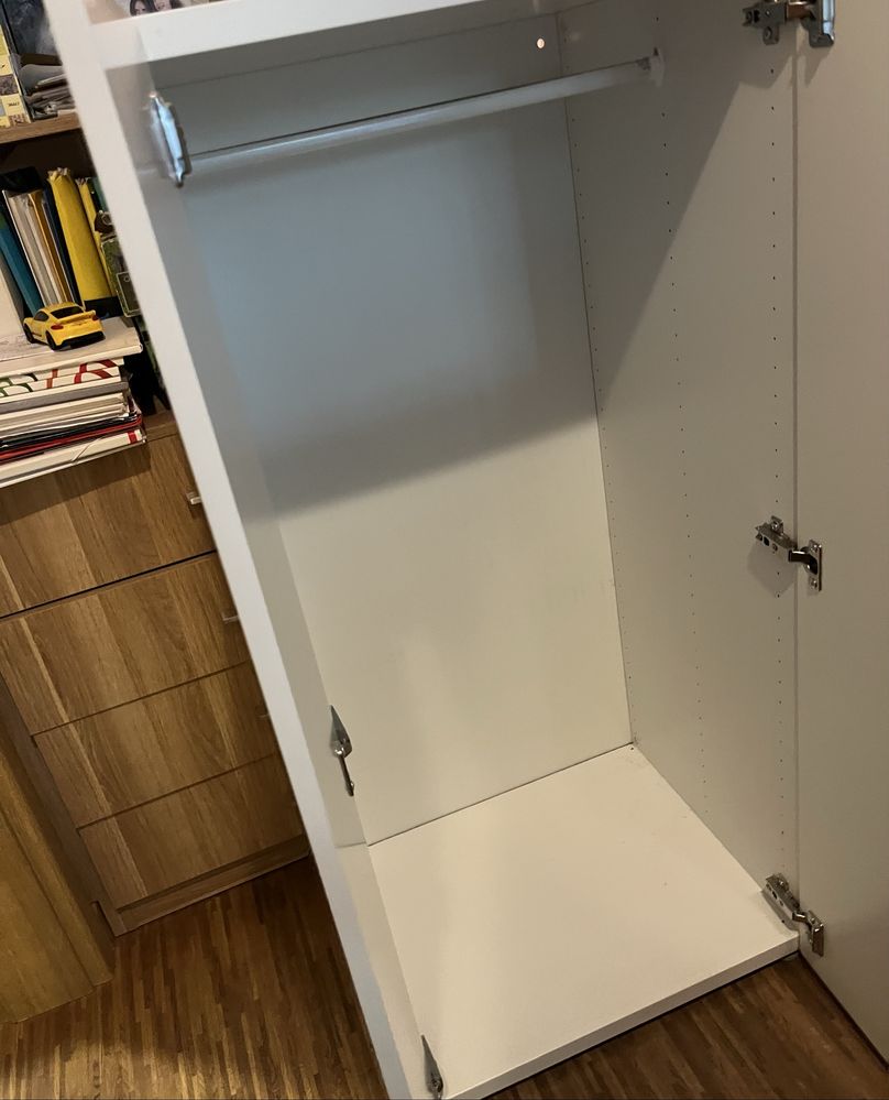 Szafa ikea Stuva 60x50x128 biała. Gratis wieszaki