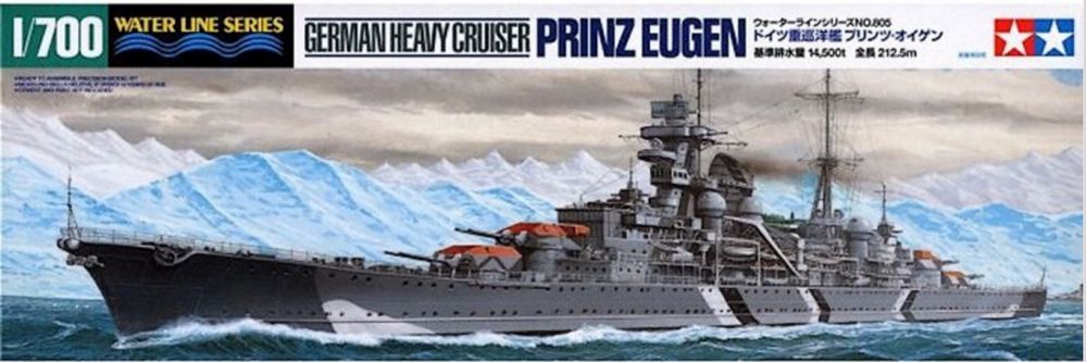 Okręt krążownik Prinz Eugen model 31805 Tamiya