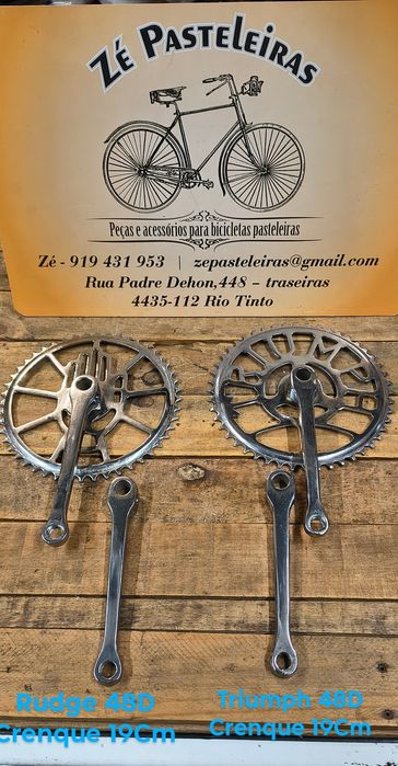 Pedaleira bicicleta inglesa Rudge/Raleigh/Triumph/clássica