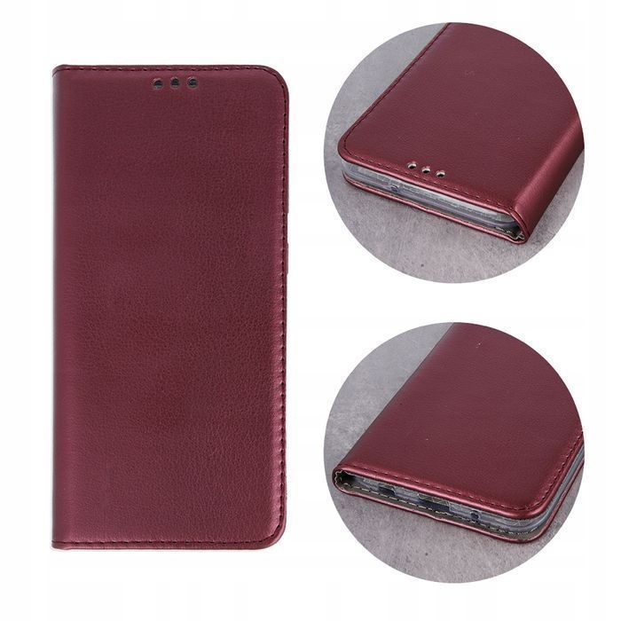 Etui Z Klapką Magnetic Do Xiaomi Redmi Note 12 5G / Poco X5 Burgundowe