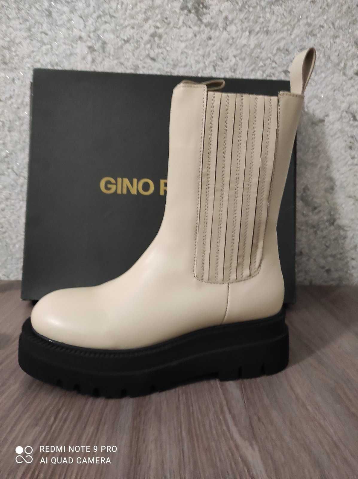 Жіночі челсі високі Gino Rossi 11 37 Бежеві
