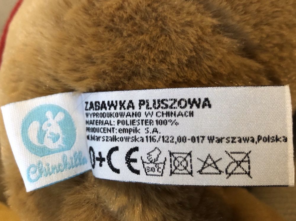 Miś maskotka pluszak firmy chinchilla- dzień dziecka- love you - nowy