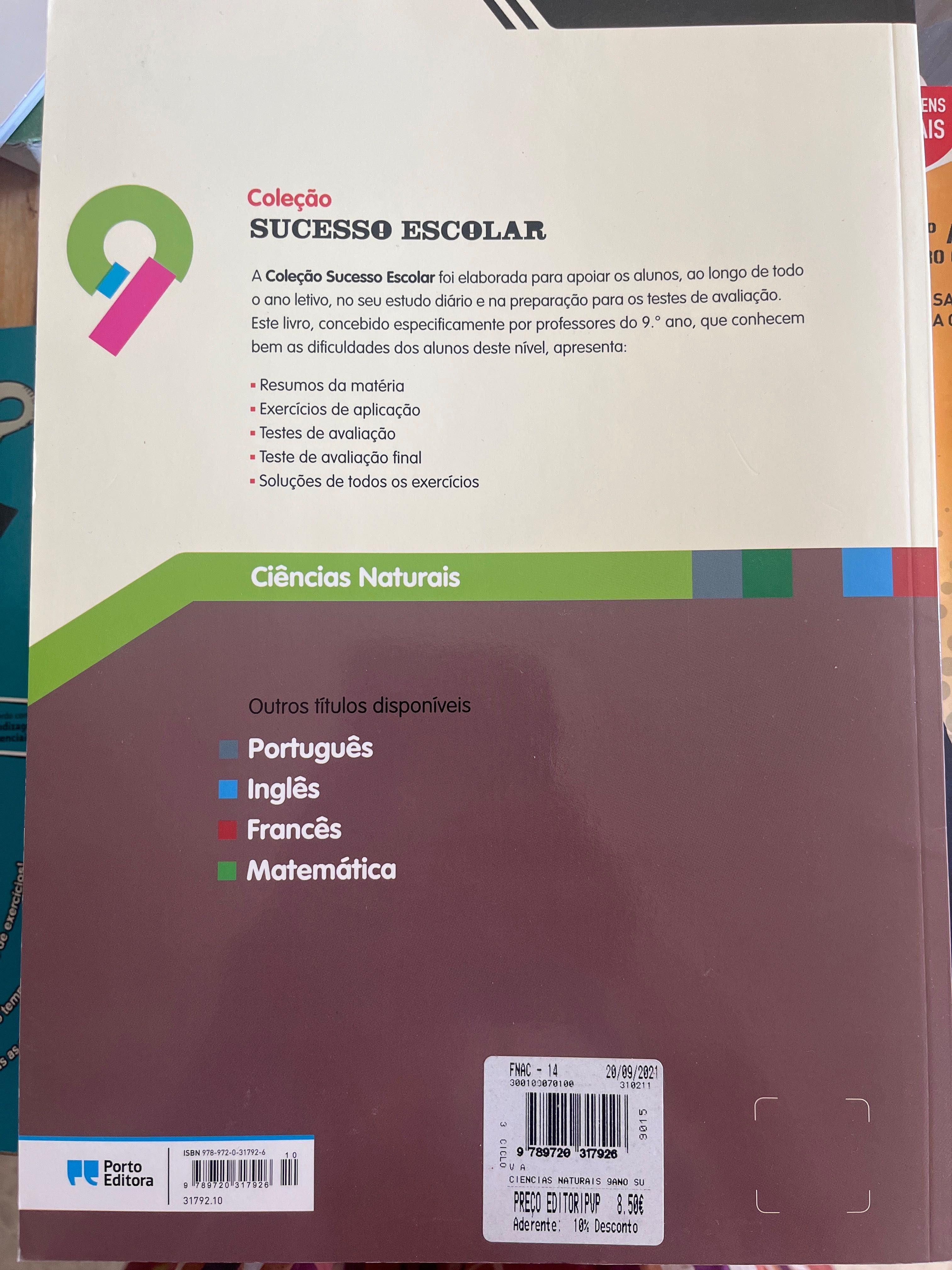 Ciências Naturais 9 ano resumos e exercicios