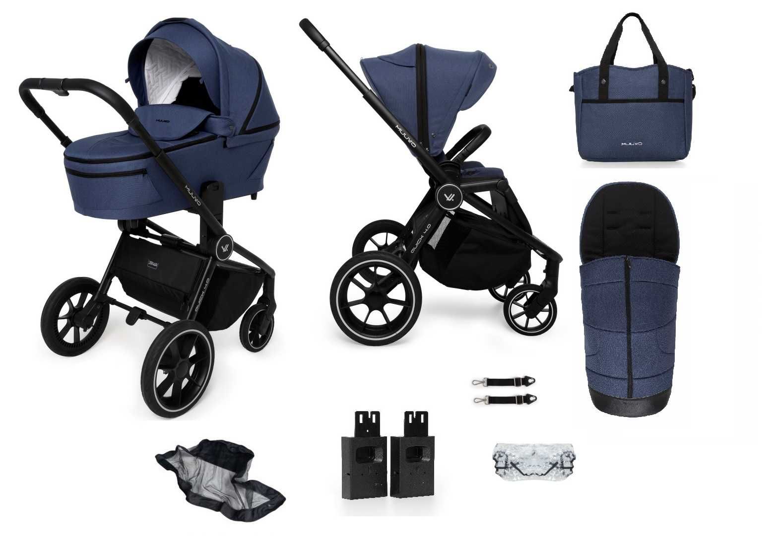 MUUVO QUICK 4.0 2w1 wózek spacerowy +gondola PROMOCJA ,opcja 3w1