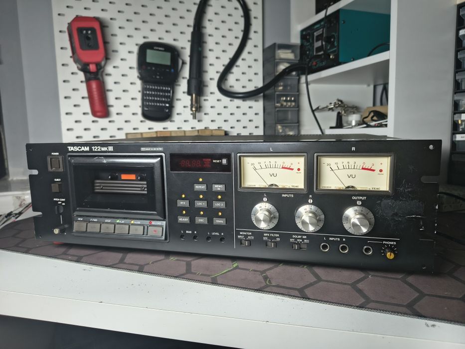 Magnetofon kasetowy studyjny tascam 122mkIII
