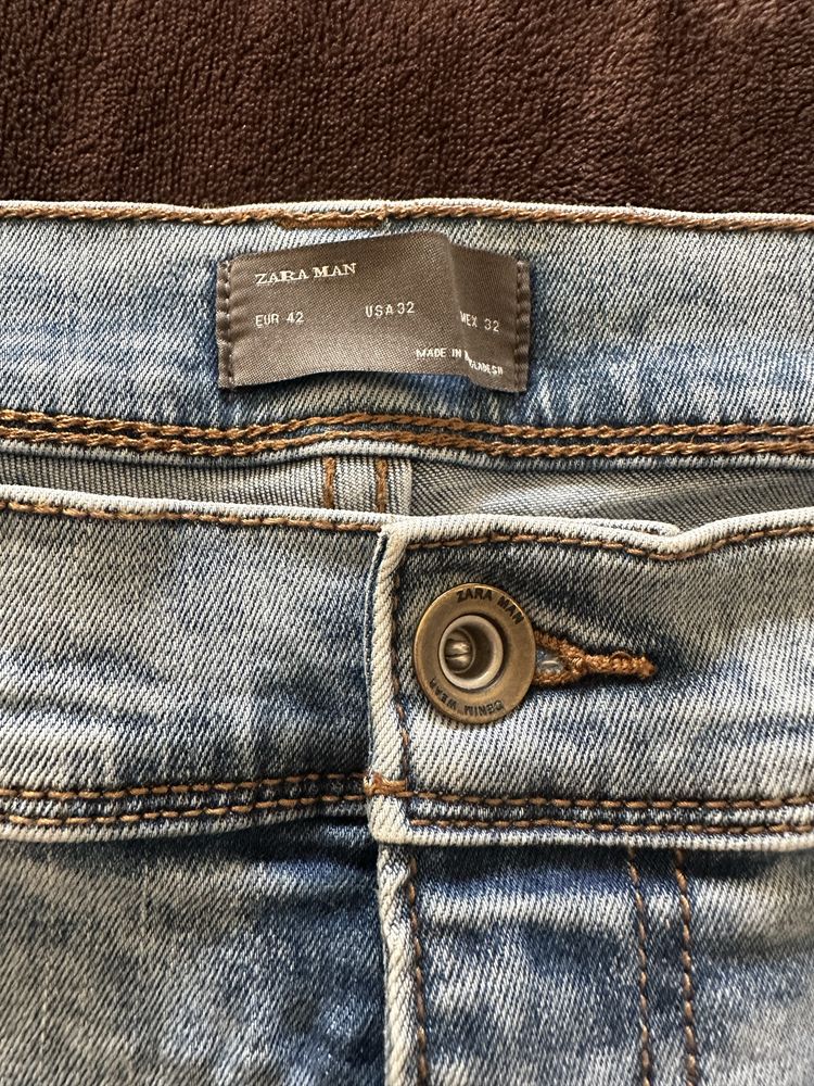 Calças de ganga Zara TRF – Tamanho 42 – Skinny Fit Cropped