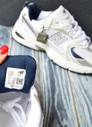 Чоловічі кросівки New Balance 530 White Silver для сезону весна, літо