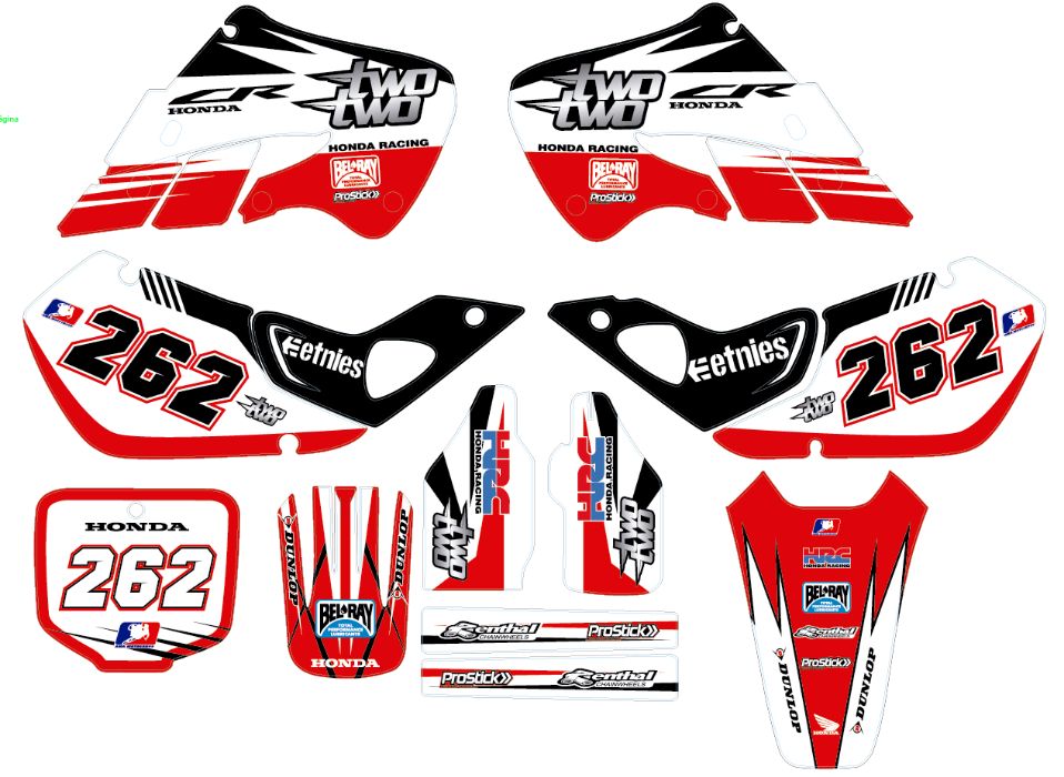 Kit autocolantes Honda CR 125