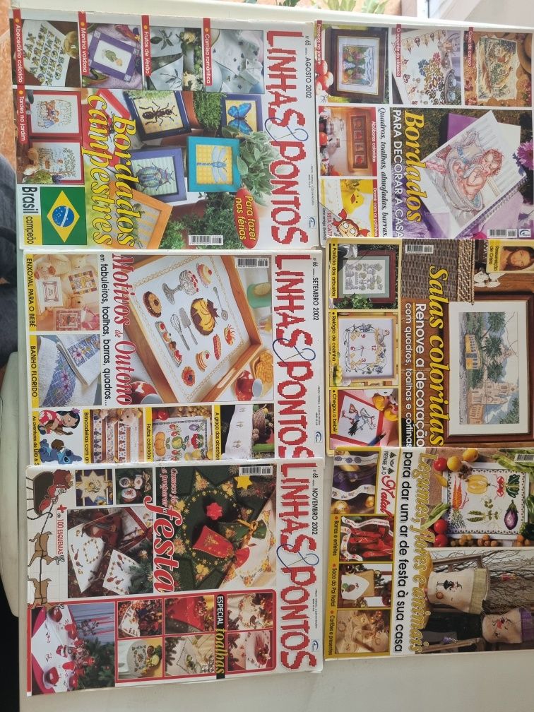 6 revistas linhas e pontos n 54, 61, 65,, 66,,67 e 68