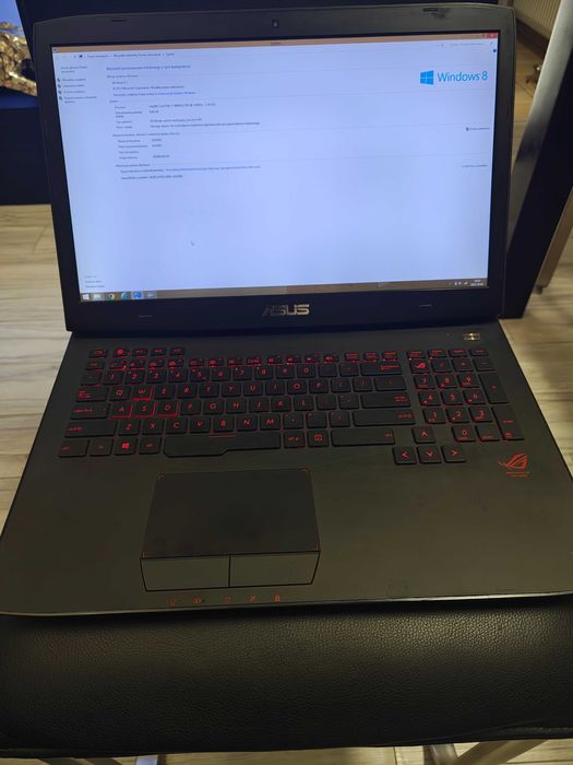 Laptop gamingowy Asus ROG g751J gtx980m i7-4860HQ 8gb Ram 256GB SSD