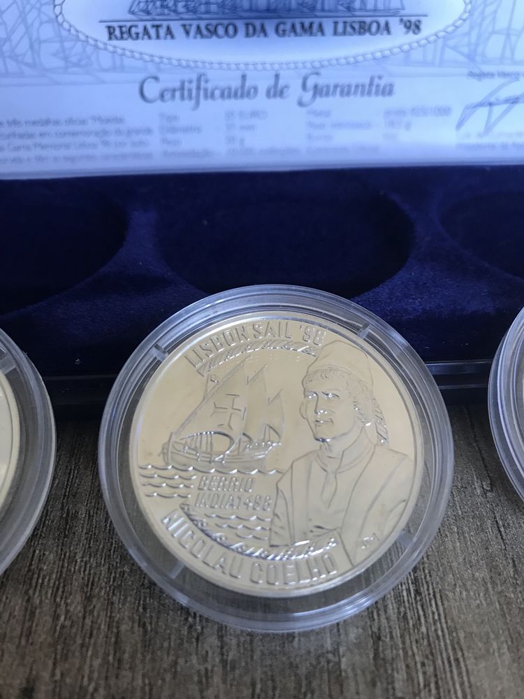 Moedas de prata de coleção