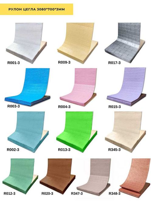 ТОП! 3D панелі самоклеящиеся 3д панели Катеринославська  цегла 77*70см