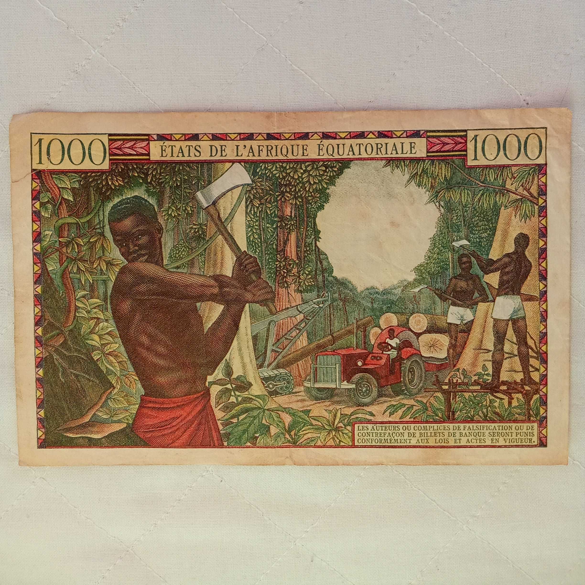 L'Etats de L'Áfrique Équatoriale 1000 Francs
