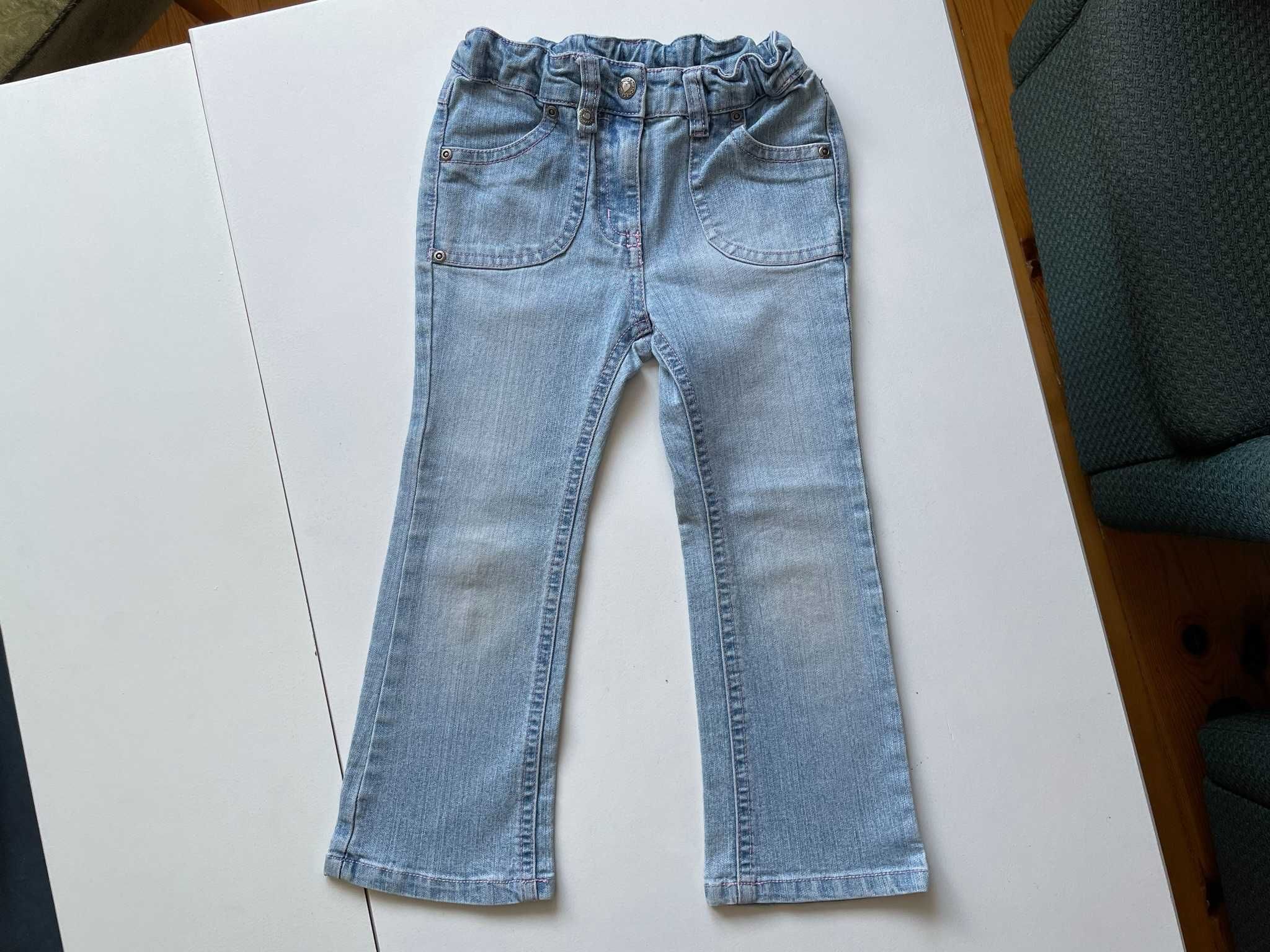 Lindex dżinsy jeansy jasnoniebieskie niebieskie r. 110
