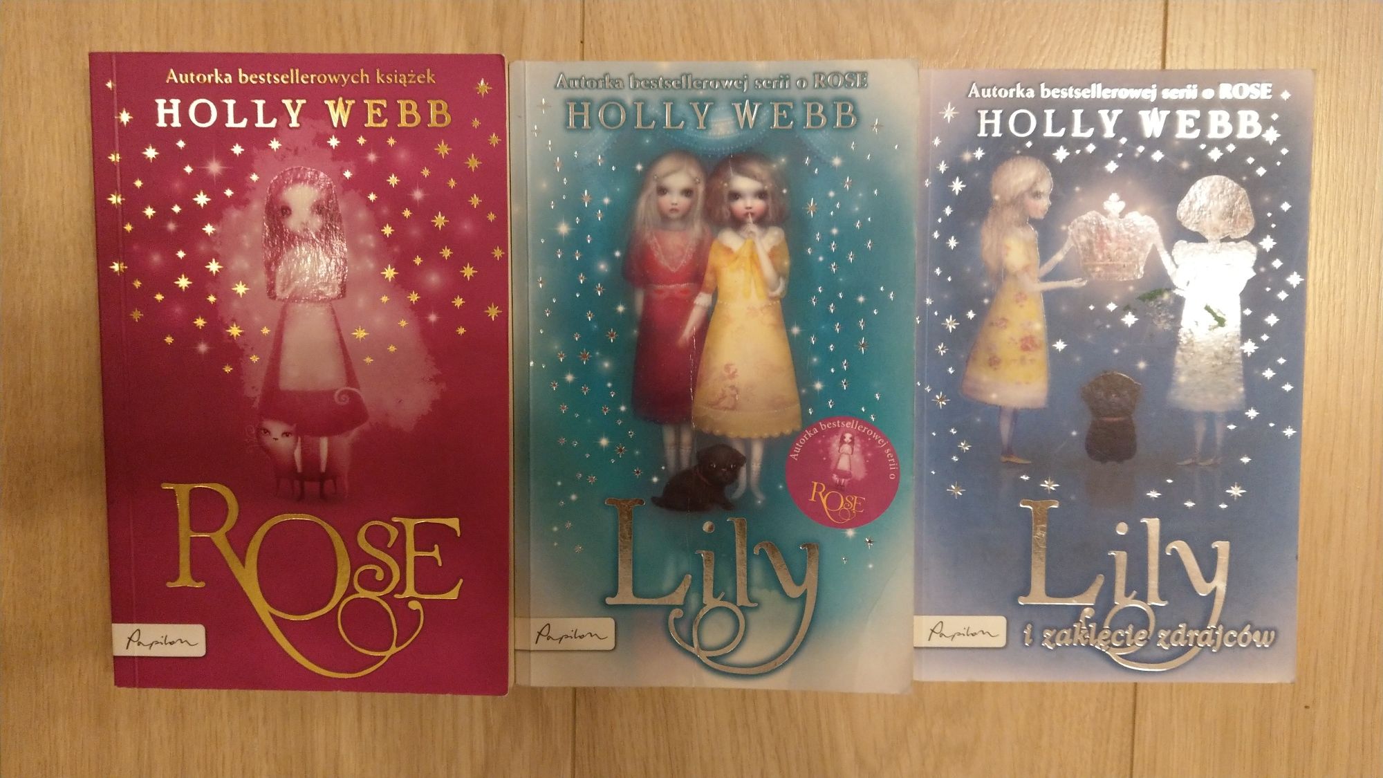 Komplet , 3 książki  Lily , Rose , Holly Webb