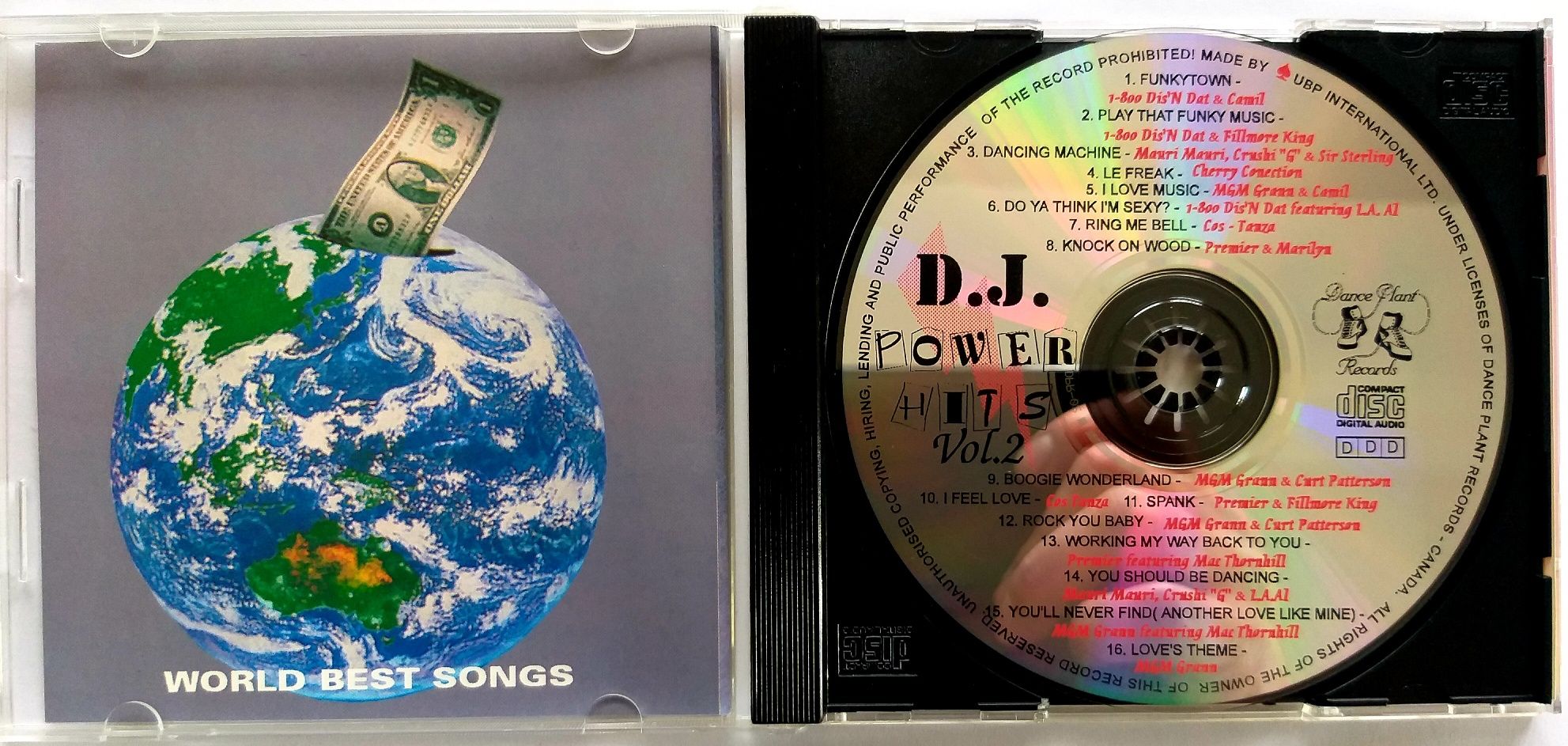 D. J. Power Hits part.2 Energy World Songs 1994r