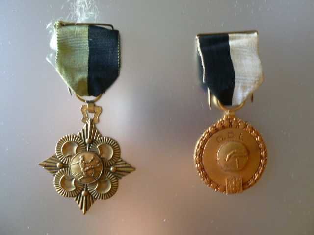 2 medalhas de desporto antigas, Liceu Gil Vicente, 1969-70