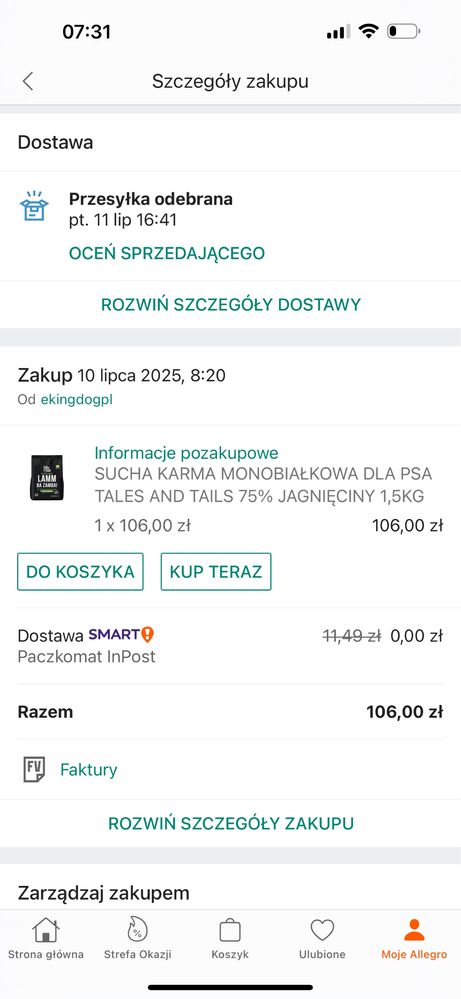 Jagnięcina karma dla psa Tales&Tails