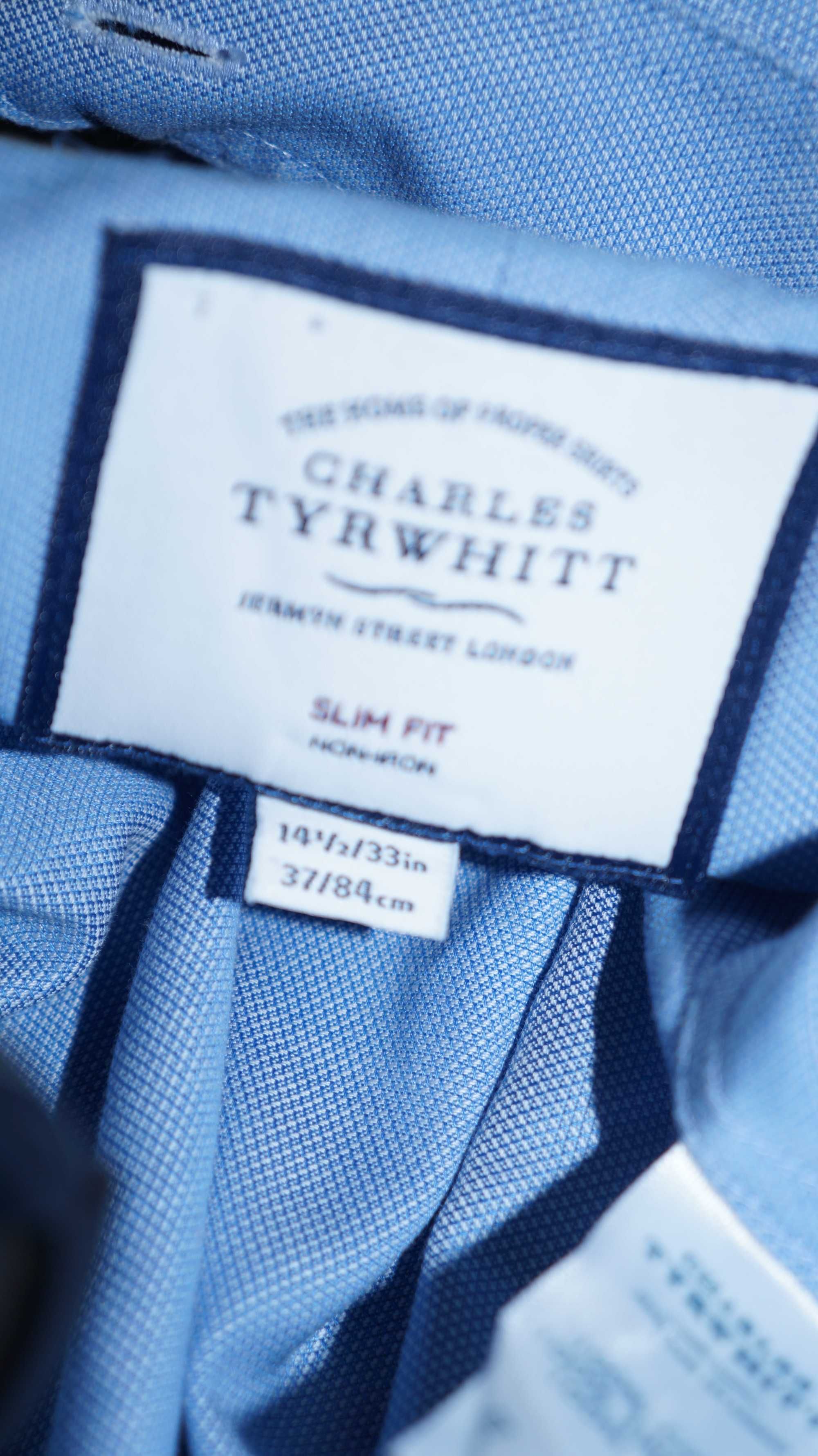 Koszula Charles Tyrwhitt Roz. 14,5 Kol. Niebieski jasny Slim Fit