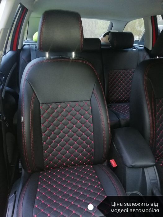 Чохли з екошкіри з алькантарою OctaviaA7 Passat B8 універсал