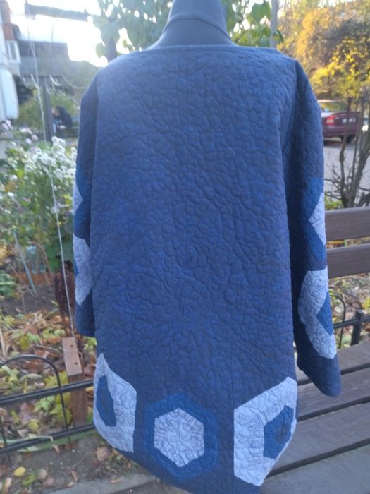 Жакет печворк, хендмейд стьобаний.