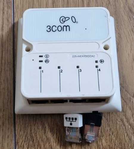 switch 3COM NJ225, zarządzalny i zasilany przez POE
