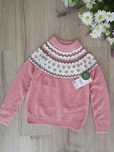 Sweter z szenii z norweskim wzorem dziewczęcy C&A r.128/134