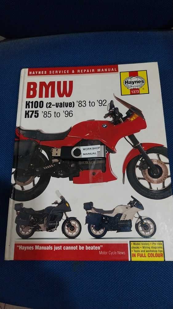 Manual em Livro e Pen da BMW K100 e K75