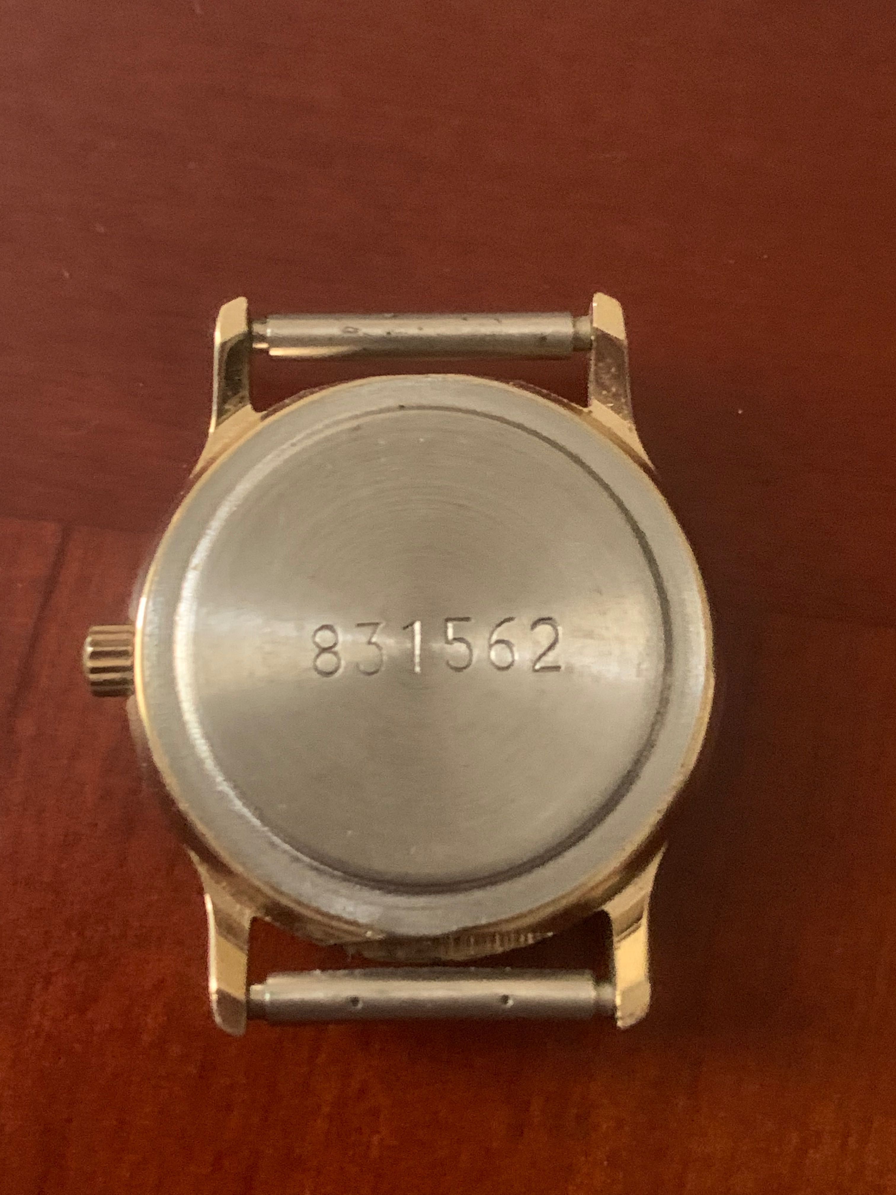 Винтаж ретро женские кварцевые часы POLJOT на батарейке позолота