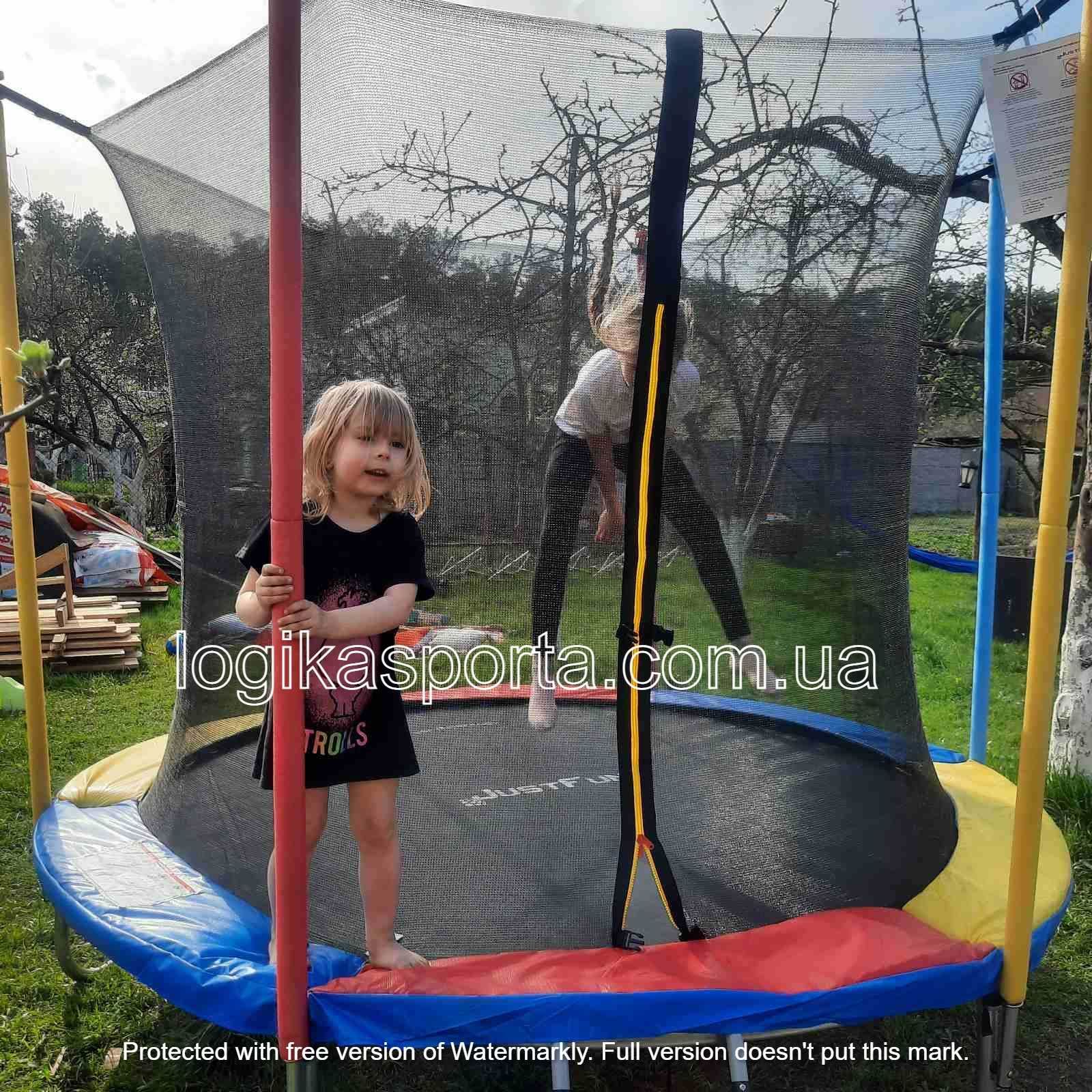 Батут з внутрішньою сіткою JUST FUN 244 см. багато різних розмірів