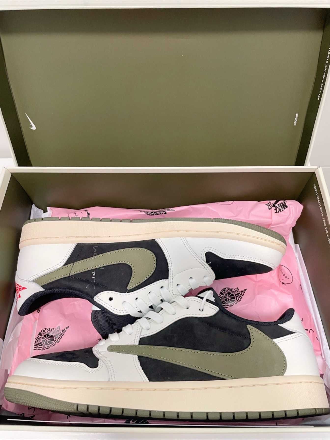 Jordan 1 Retro Low OG SP Travis Scott Olive R.41