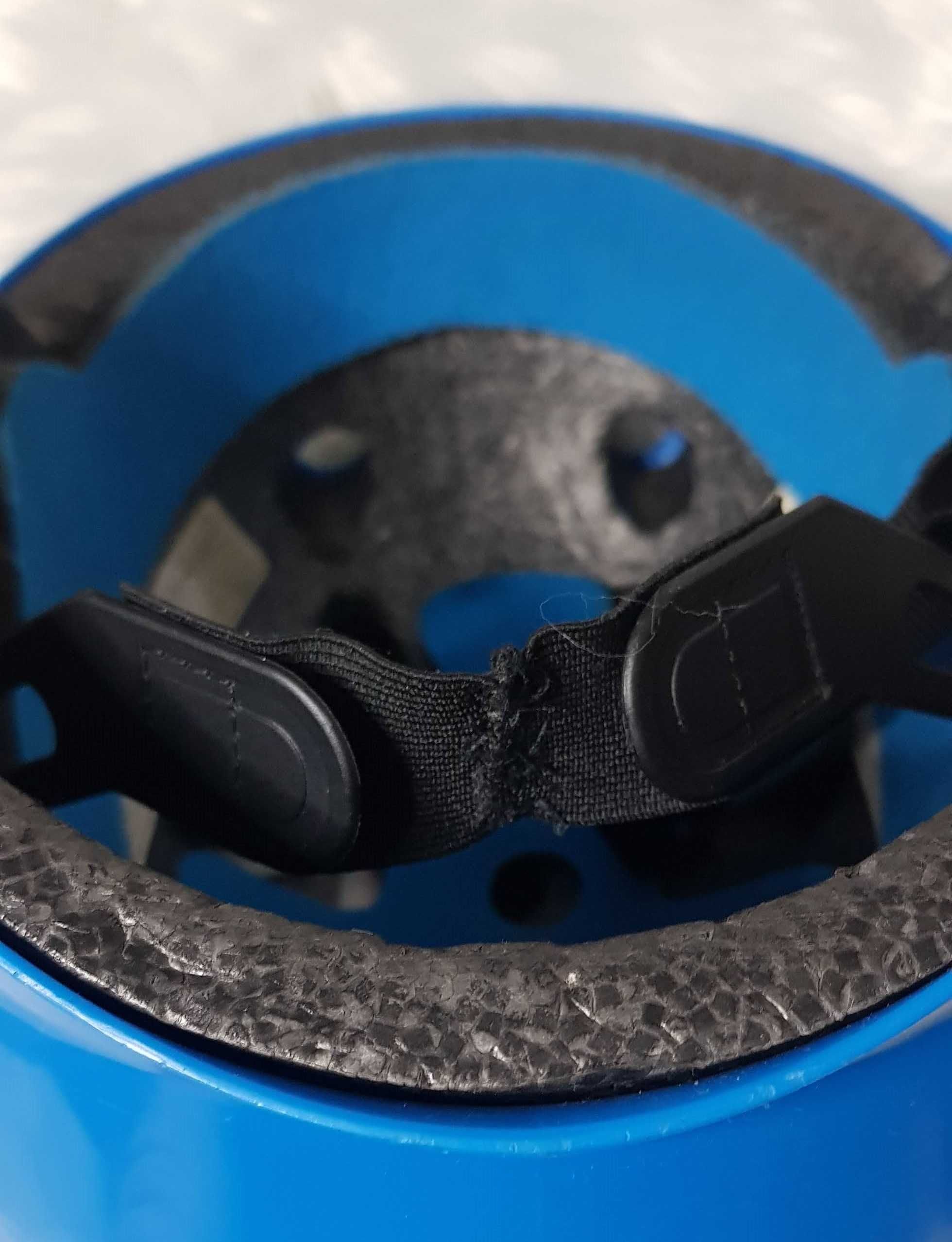 Niebieski Kask Oxelo 50 - 54 cm dziecięcy na rower rolki hulajnogę