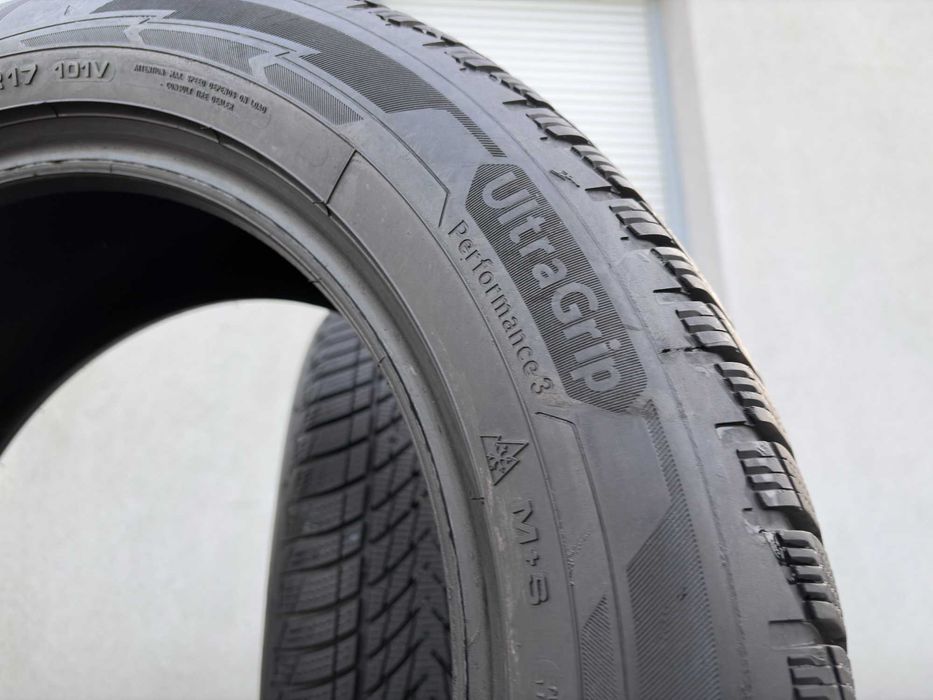 2szt zimowe 225/55R17 GoodYear 6,7mm 2024r świetny stan! Z1054 gwaranc
