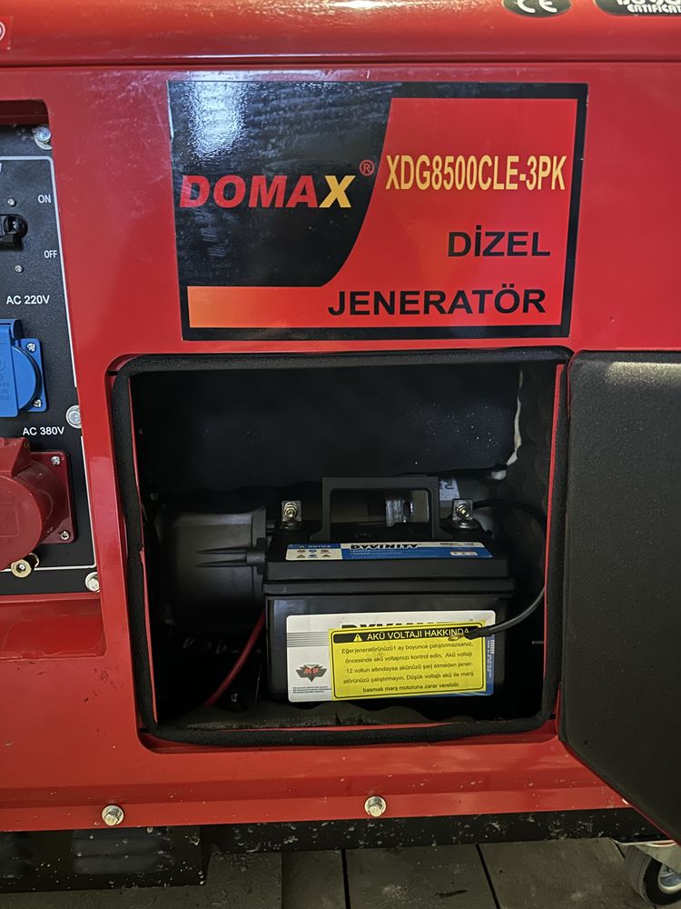 Дизельний генератор DOMAX XDG 8500 CLE-3PK, 110 кг