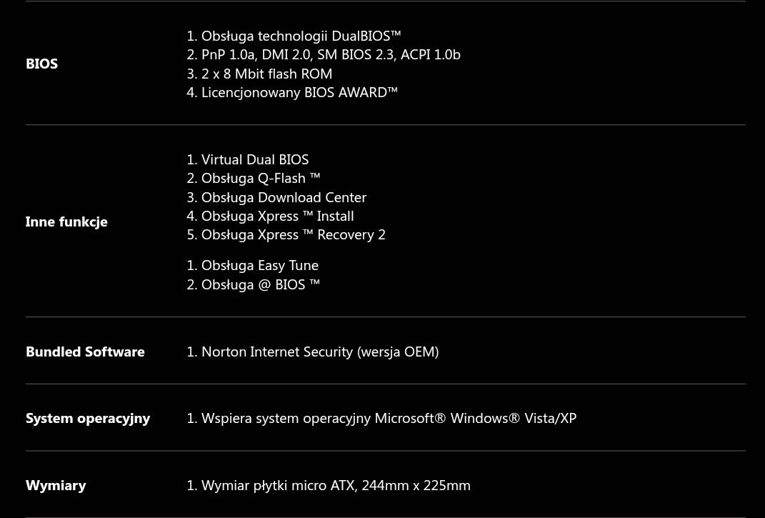 Plyta Głowna Gigabyte AM2+ oraz Procesor AMD Phenom II X4 925 2,8GHz
