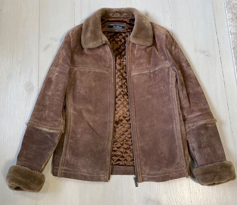 Дубленка замшевая, 46 размер