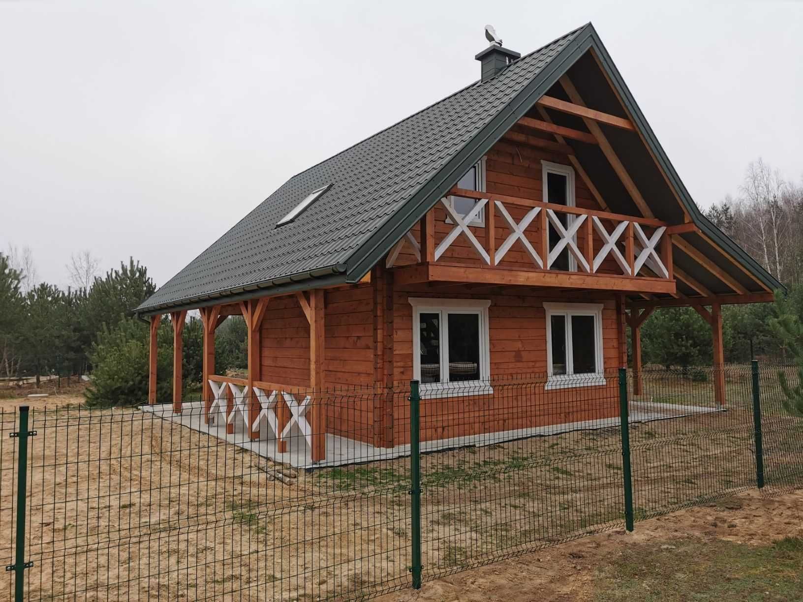 Materiał na dom z bala Ø20 34+34 m2 na zgłoszenie 43000 zł brutto