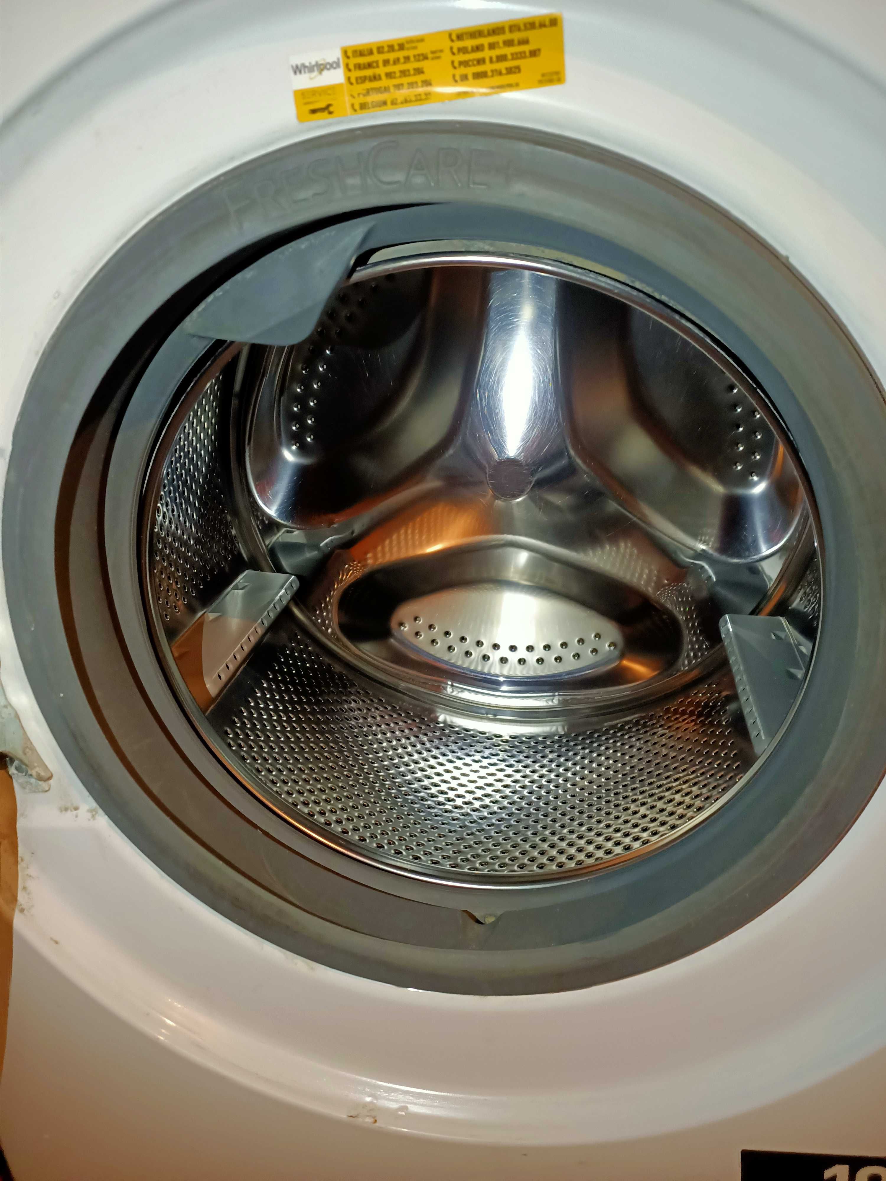 Pralka Whirpool 7KG Silnik Indukcyjny Parowa Freshcare+