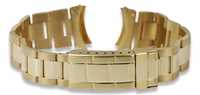 Złota bransoleta 14k 585 do zegarka męskiego typu Rolex mbw017y B