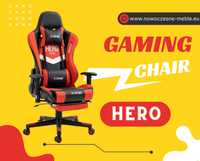 Fotel dla gracza do biurka EXTREME HERO Red z regulacją oparcia