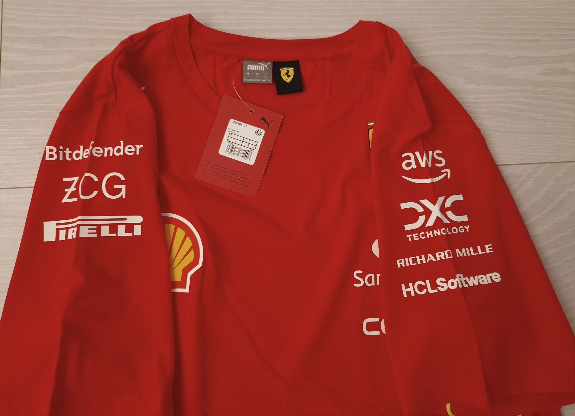 koszulka Scuderia Ferrari 2024, F1, Formula 1, Puma, Leclerc, Hamilton