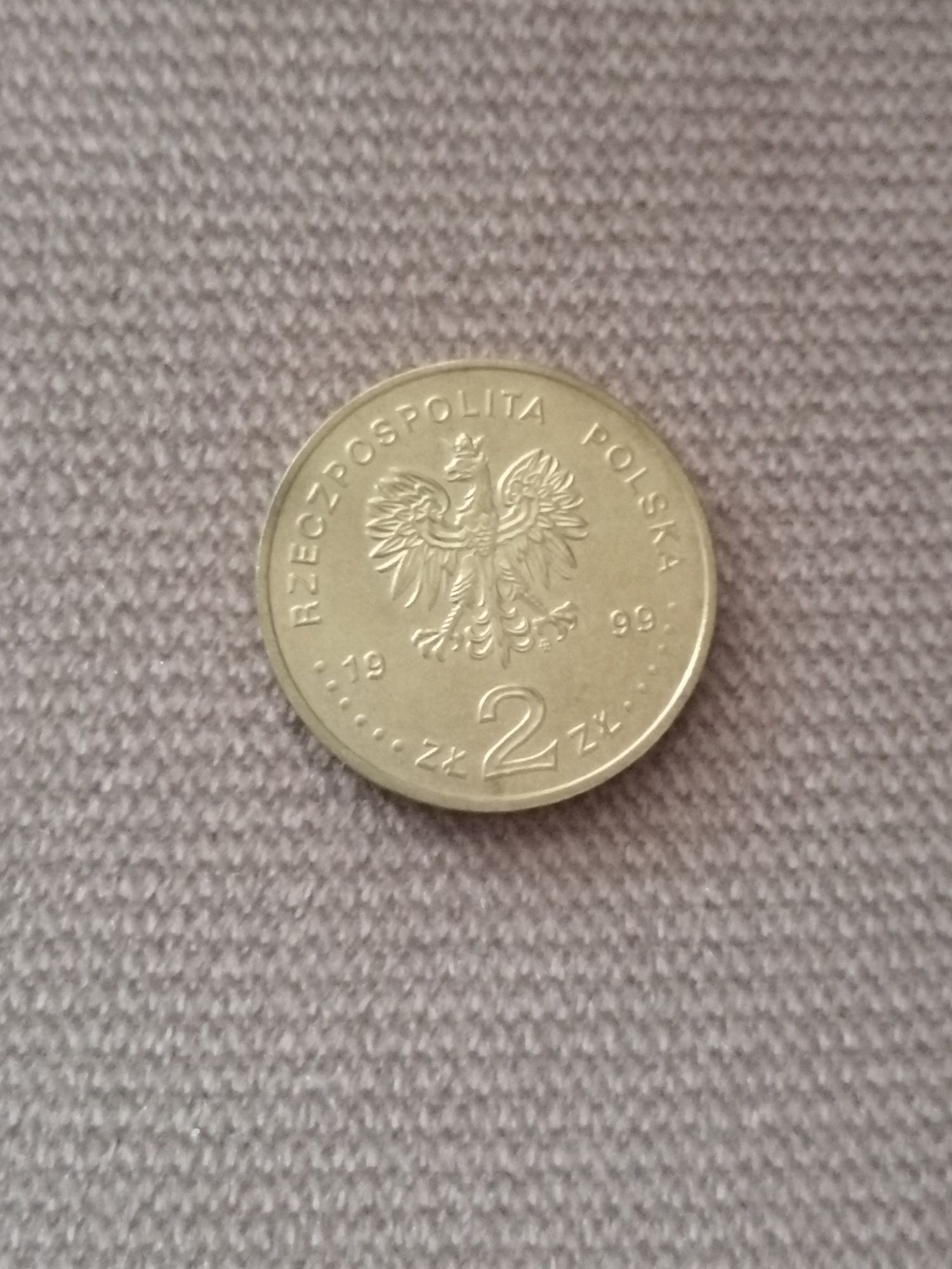 moneta 2 zł okolicznościowa Wstąpienie Polski do NATO rok 1999
