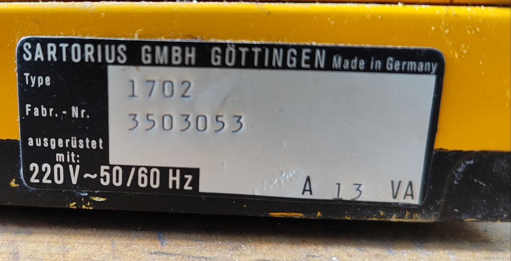Waga Sartorius 1702 laboratoryjna 0,0001