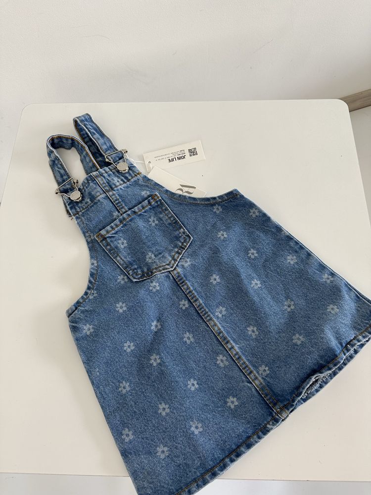 Новий джинсовий сарафан Zara + футболка H&M Розмір :98
