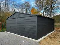 Garaż 6x6 6x5 antracyt grafit dwustanowiskowy olx wiata PROMOCJA