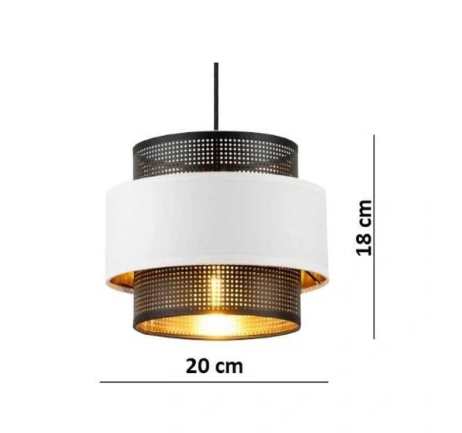 Designerska lampa wisząca z UNIKATOWYM abażurem