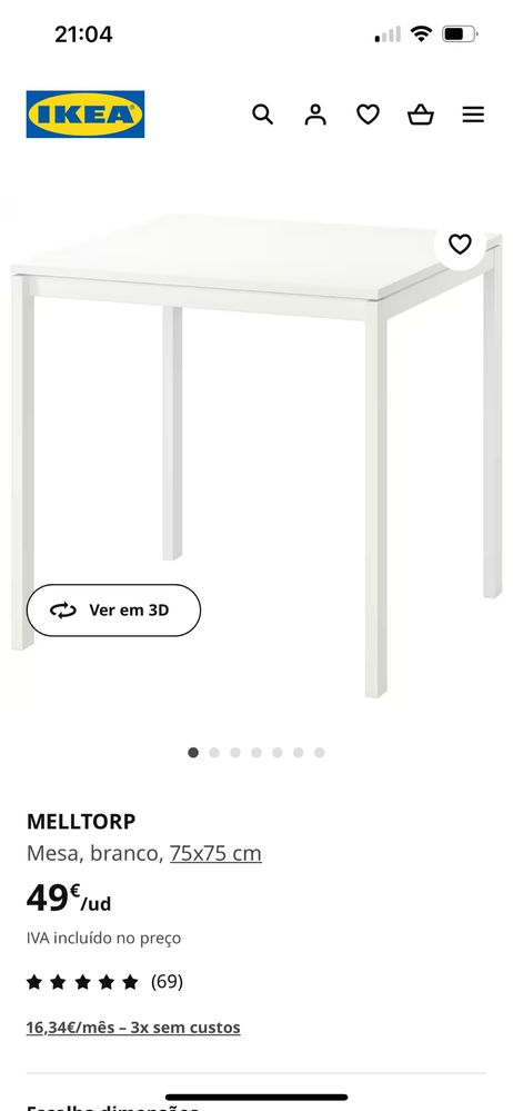 Mesa cozinha Ikea