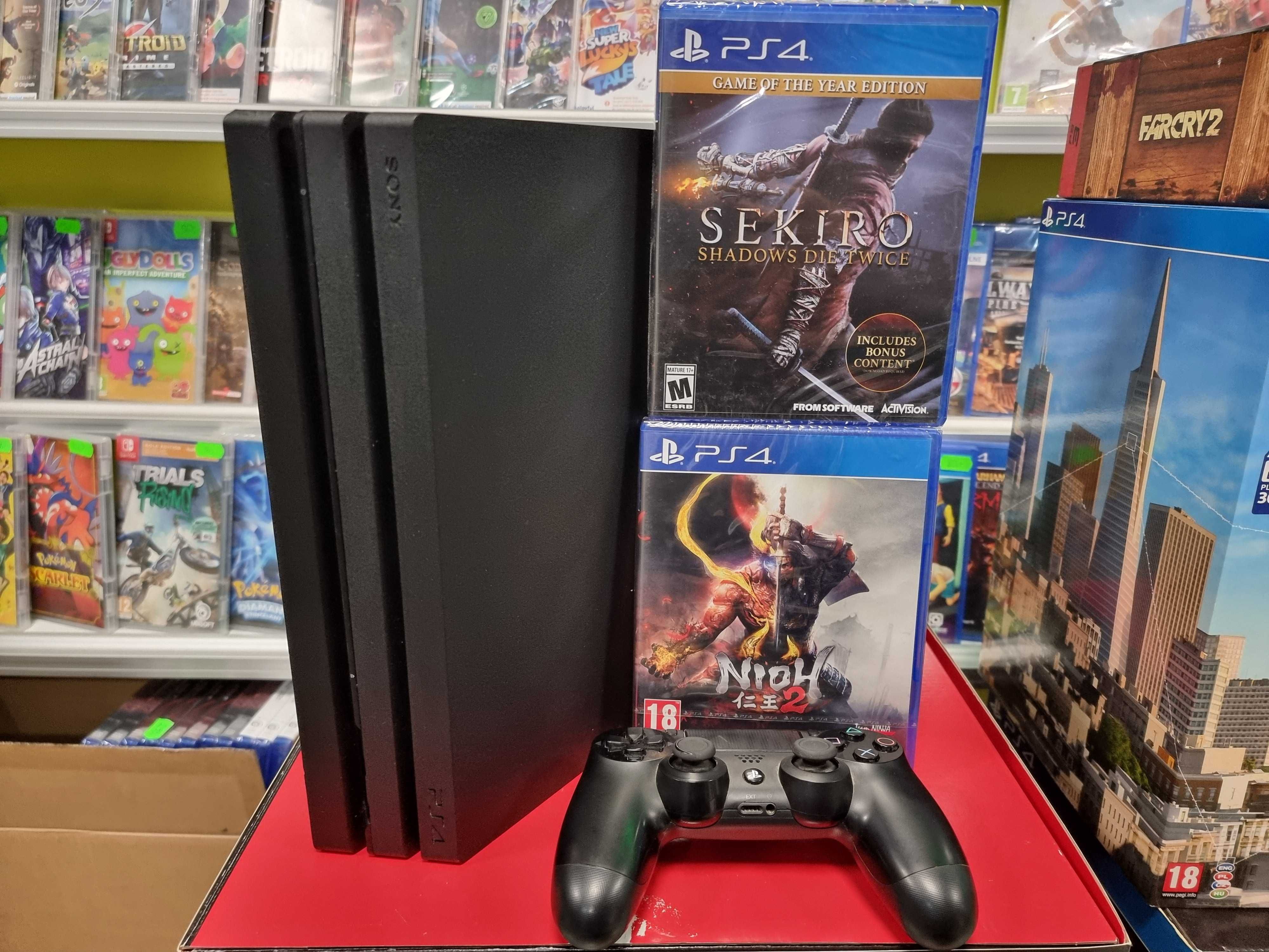 Konsola Playstation 4 PS4 PRO 1TB + 2 gry o Samurajach Gwarancja 6mc